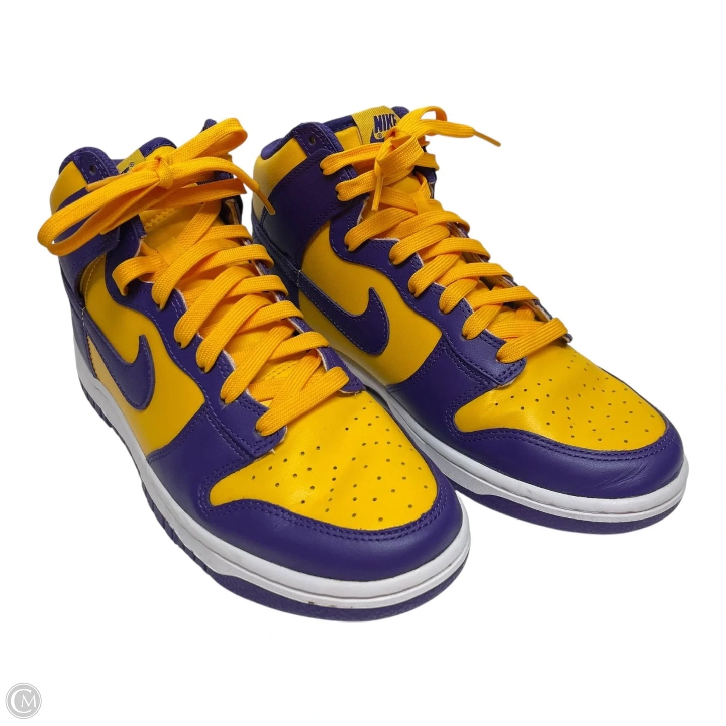 Shoes Sneakers By Nike In Purple & Yellow, Size: 8.5