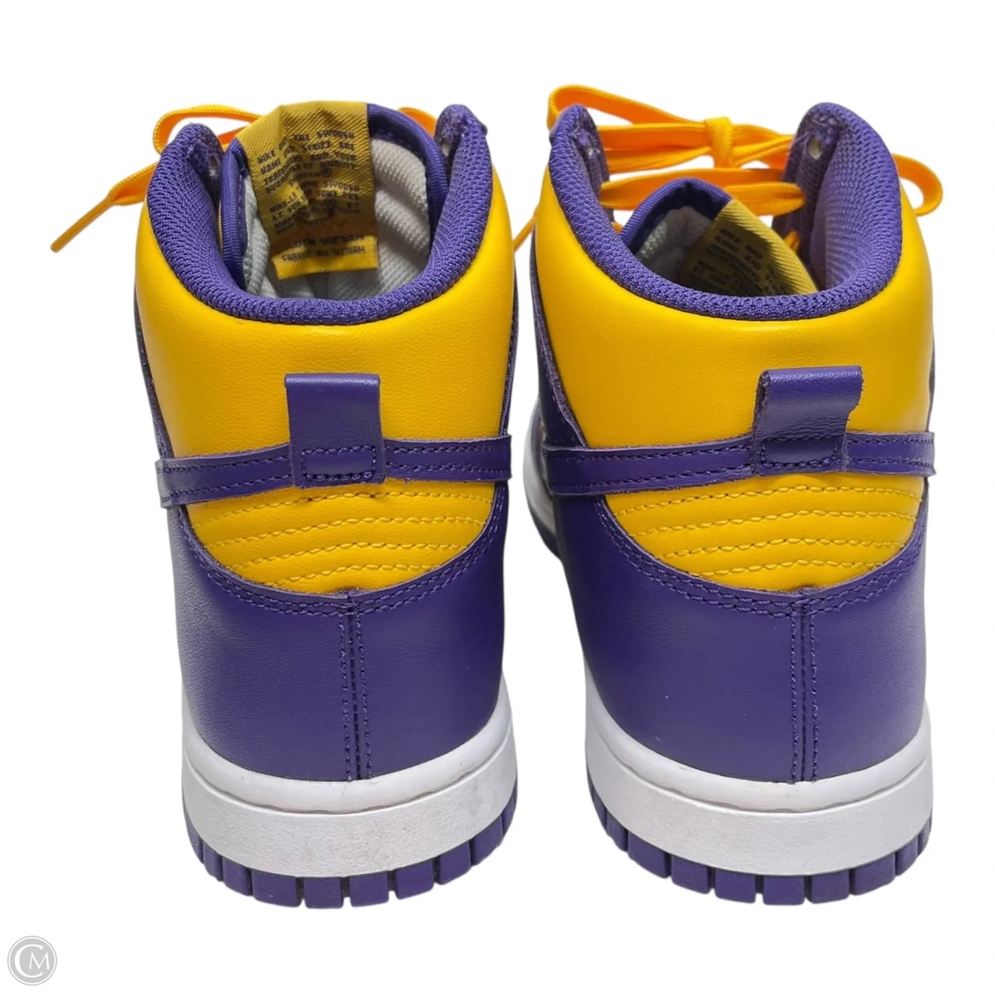 Shoes Sneakers By Nike In Purple & Yellow, Size: 8.5