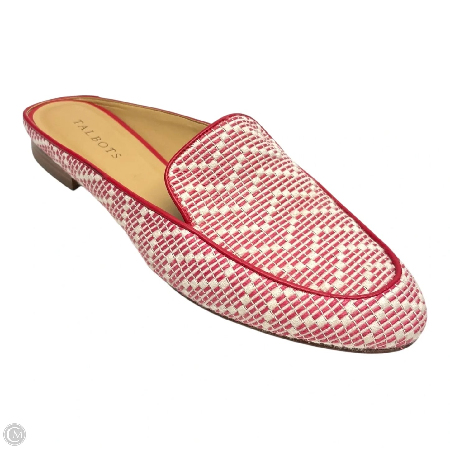 Shoes Flats By Talbots In Red & White, Size: 10.5