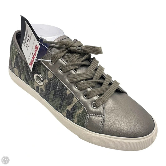 Shoes Sneakers By Guess In Camouflage Print, Size: 10