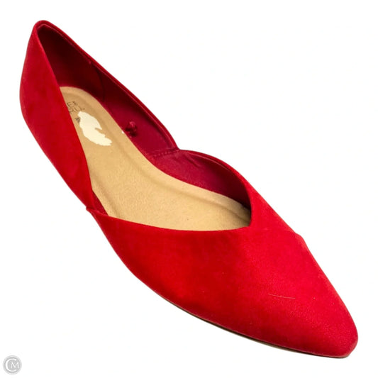 Shoes Flats By Time And Tru In Red, Size: 11