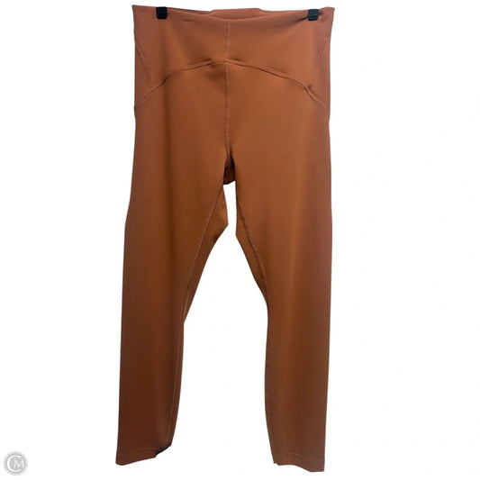 Athletic Leggings By Lululemon In Red, Size: 10