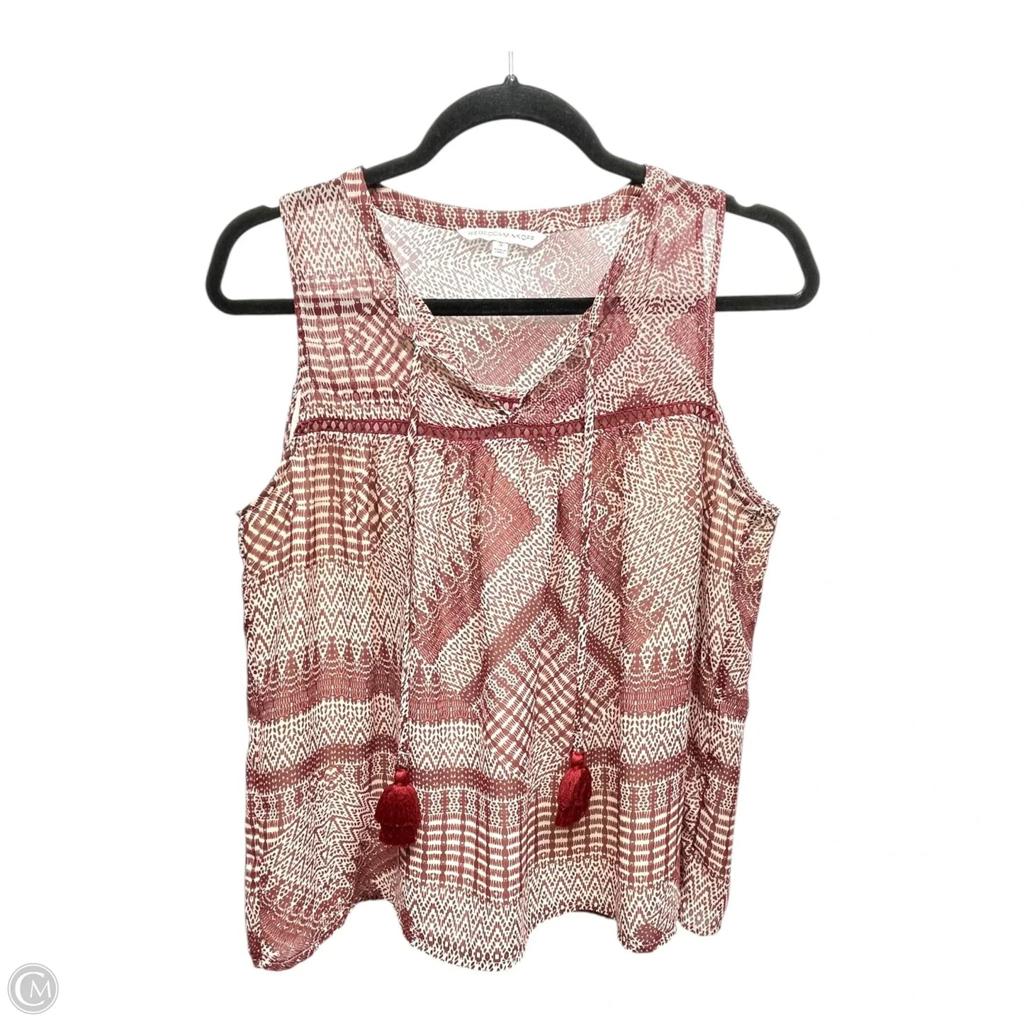Top Sleeveless Designer By Rebecca Minkoff In Maroon, Size: S