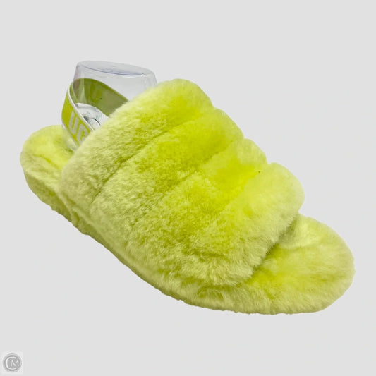 Slippers Designer By Ugg In Green, Size: 11