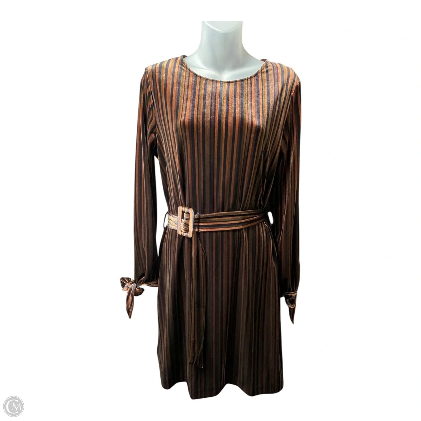 Dress Casual Short By Frnch In Black & Brown, Size: S