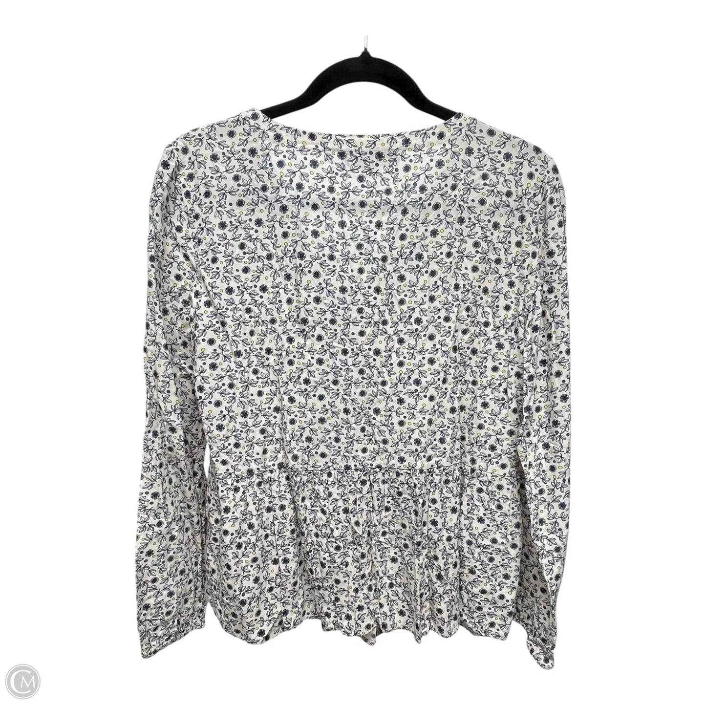 Top Long Sleeve By Loft In Floral Print, Size: S