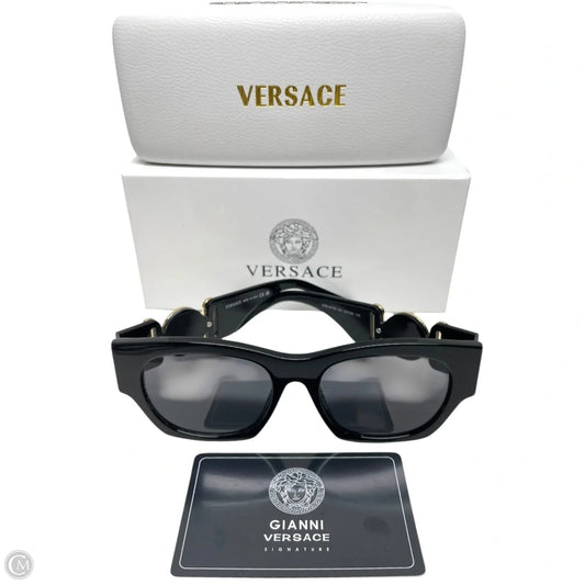 Sunglasses Luxury Designer By Versace, Size: Medium