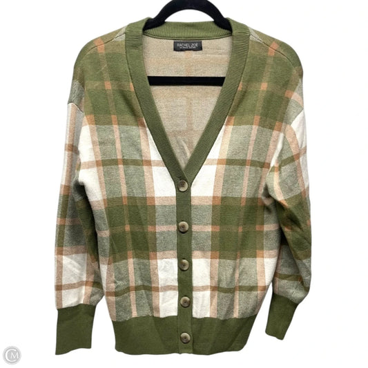 Sweater Cardigan By Rachel Zoe In Brown & Green, Size: M
