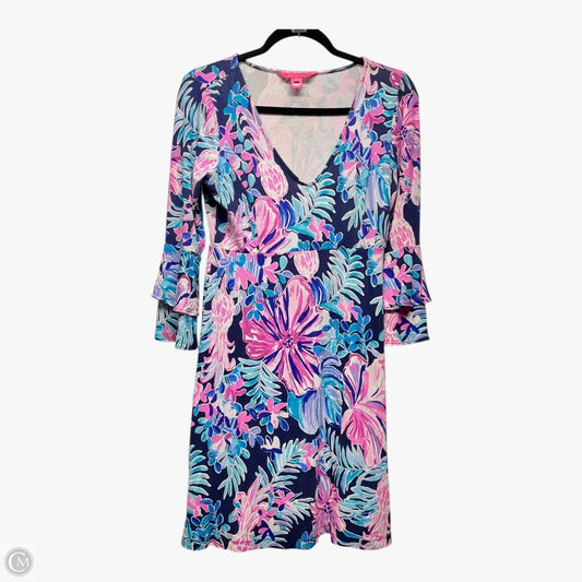 Dress Designer By Lilly Pulitzer In Blue & Purple, Size: M