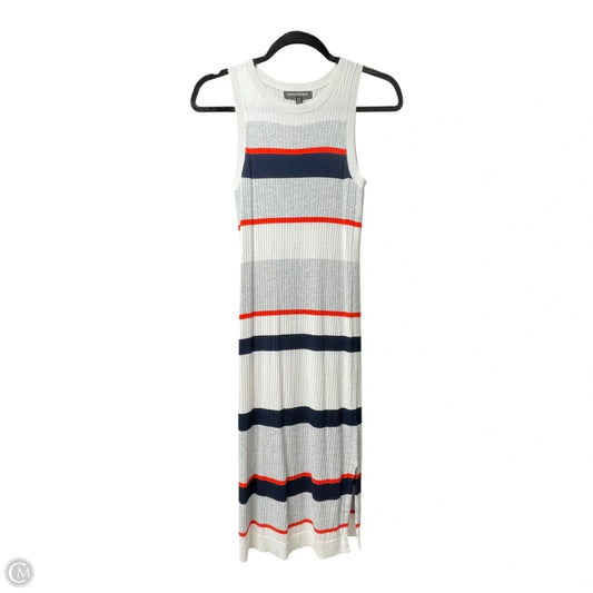 Dress Casual Midi By Banana Republic In Striped Pattern, Size: Xs