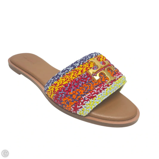 Sandals Designer By Tory Burch In Rainbow Print, Size: 10.5