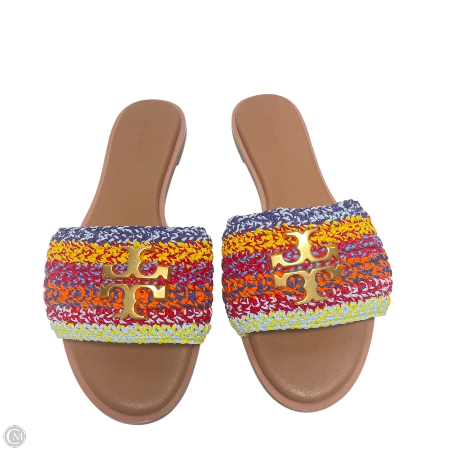 Sandals Designer By Tory Burch In Rainbow Print, Size: 10.5