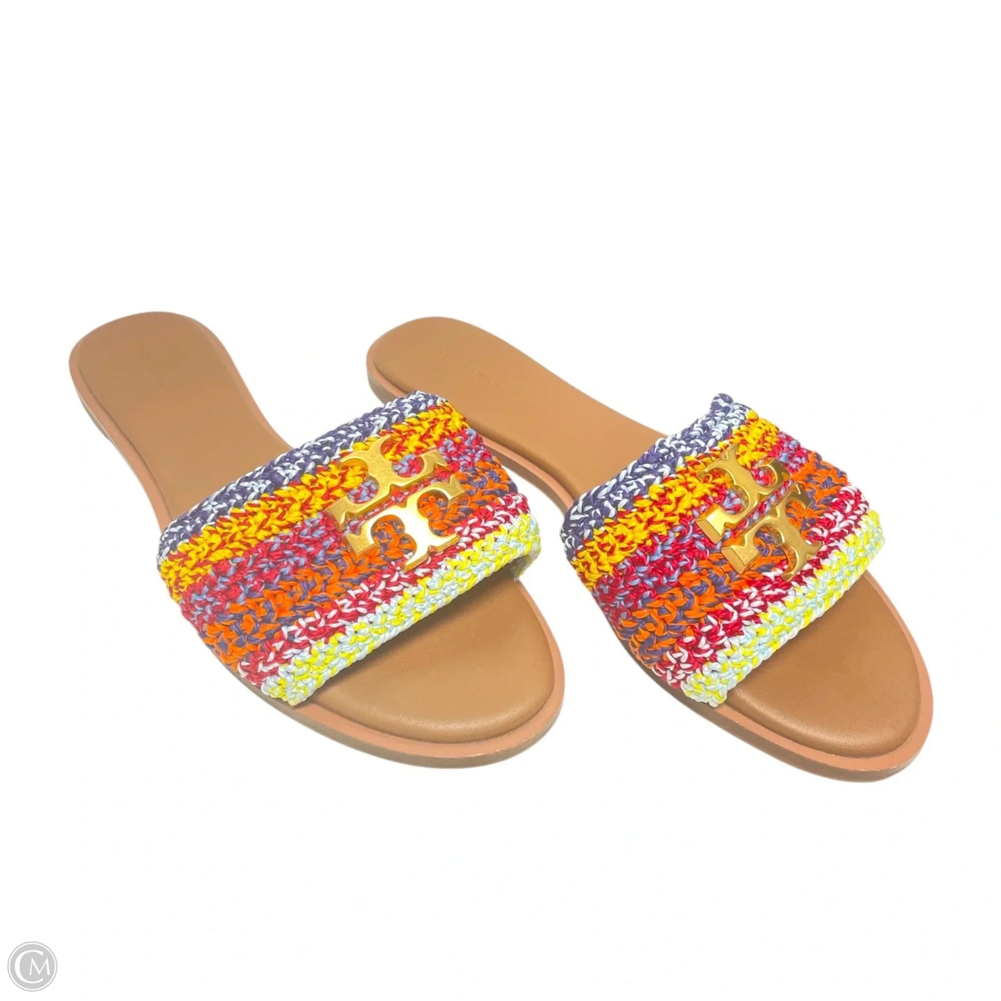 Sandals Designer By Tory Burch In Rainbow Print, Size: 10.5