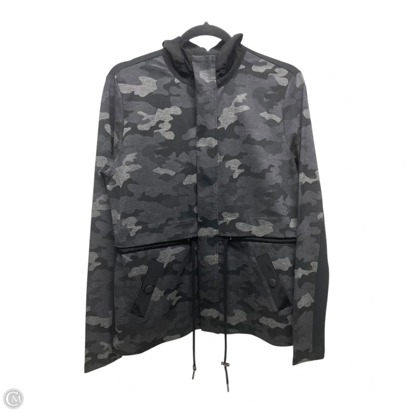 Athletic Jacket By Cabi In Grey, Size: S