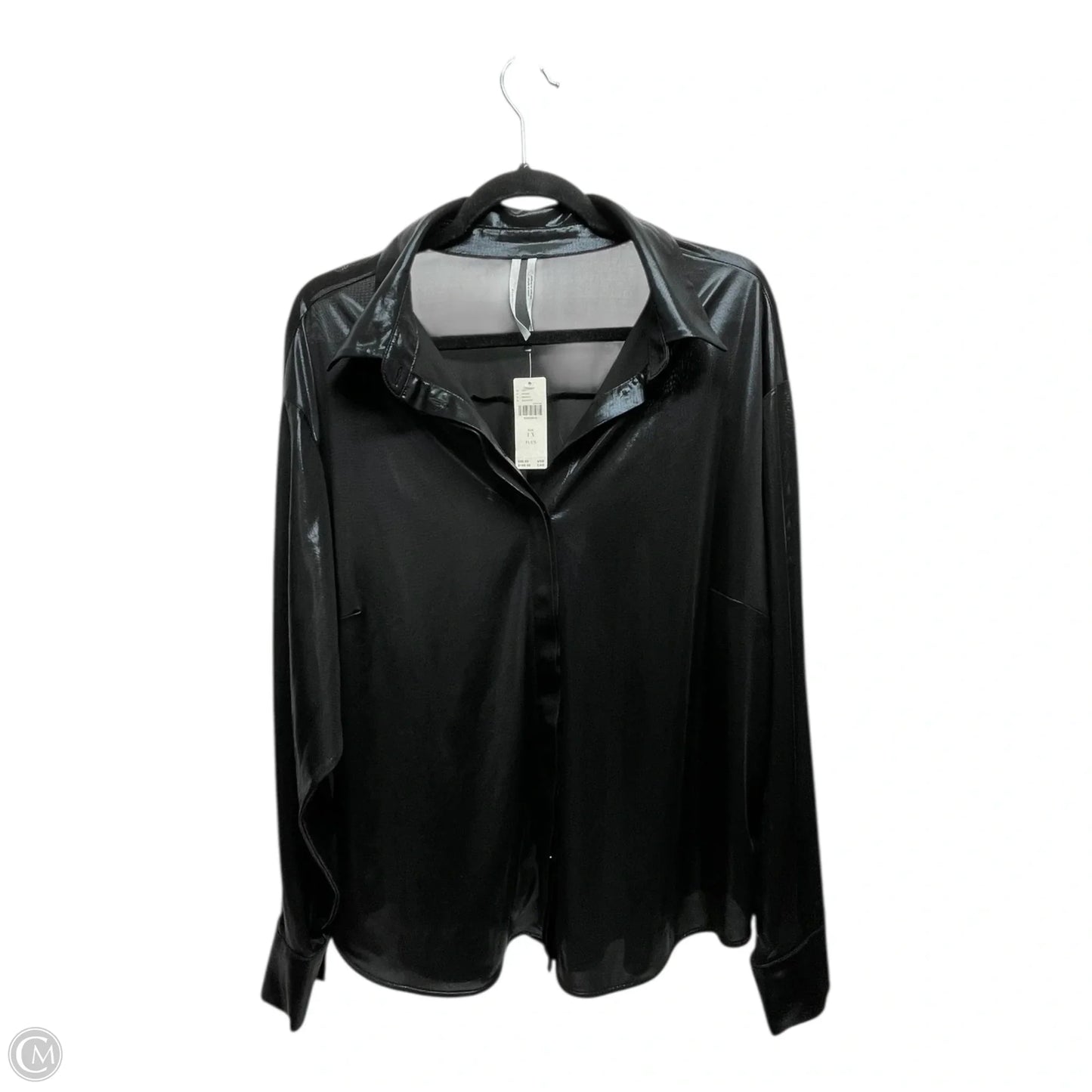 Top Long Sleeve By Anthropologie In Black, Size: Xl