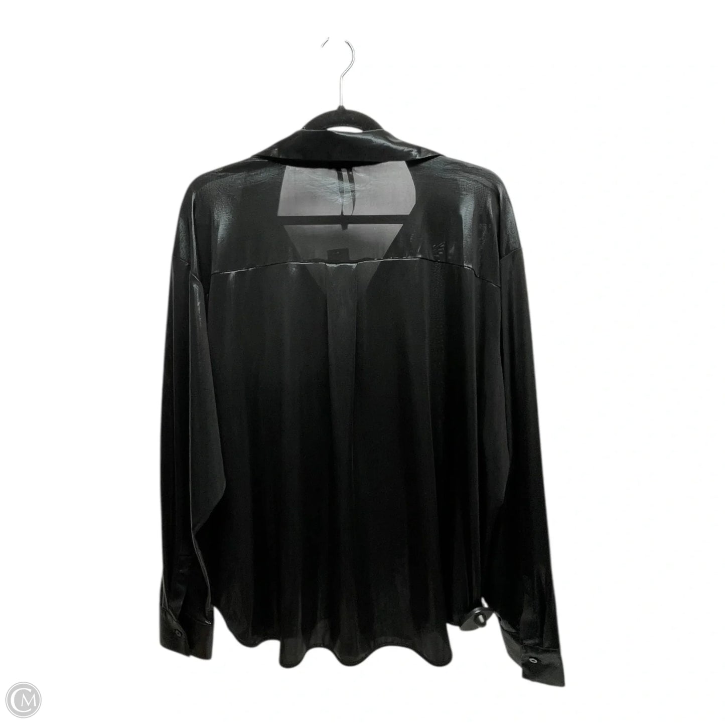 Top Long Sleeve By Anthropologie In Black, Size: Xl