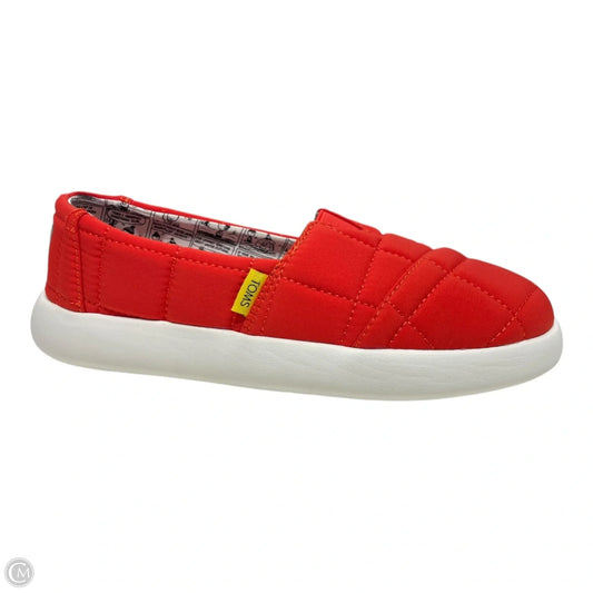 Shoes Flats By Toms In Red, Size: 6.5