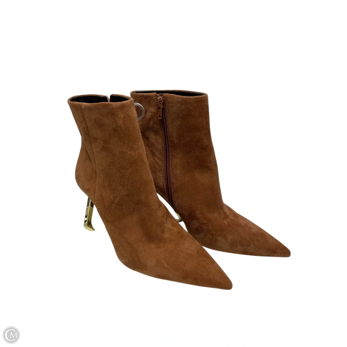 Boots Ankle Heels By Gianni Bini In Brown, Size: 6.5