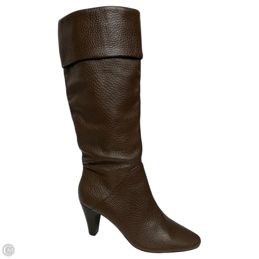 Boots Mid-calf Heels By Tahari By Arthur Levine In Brown, Size: 8