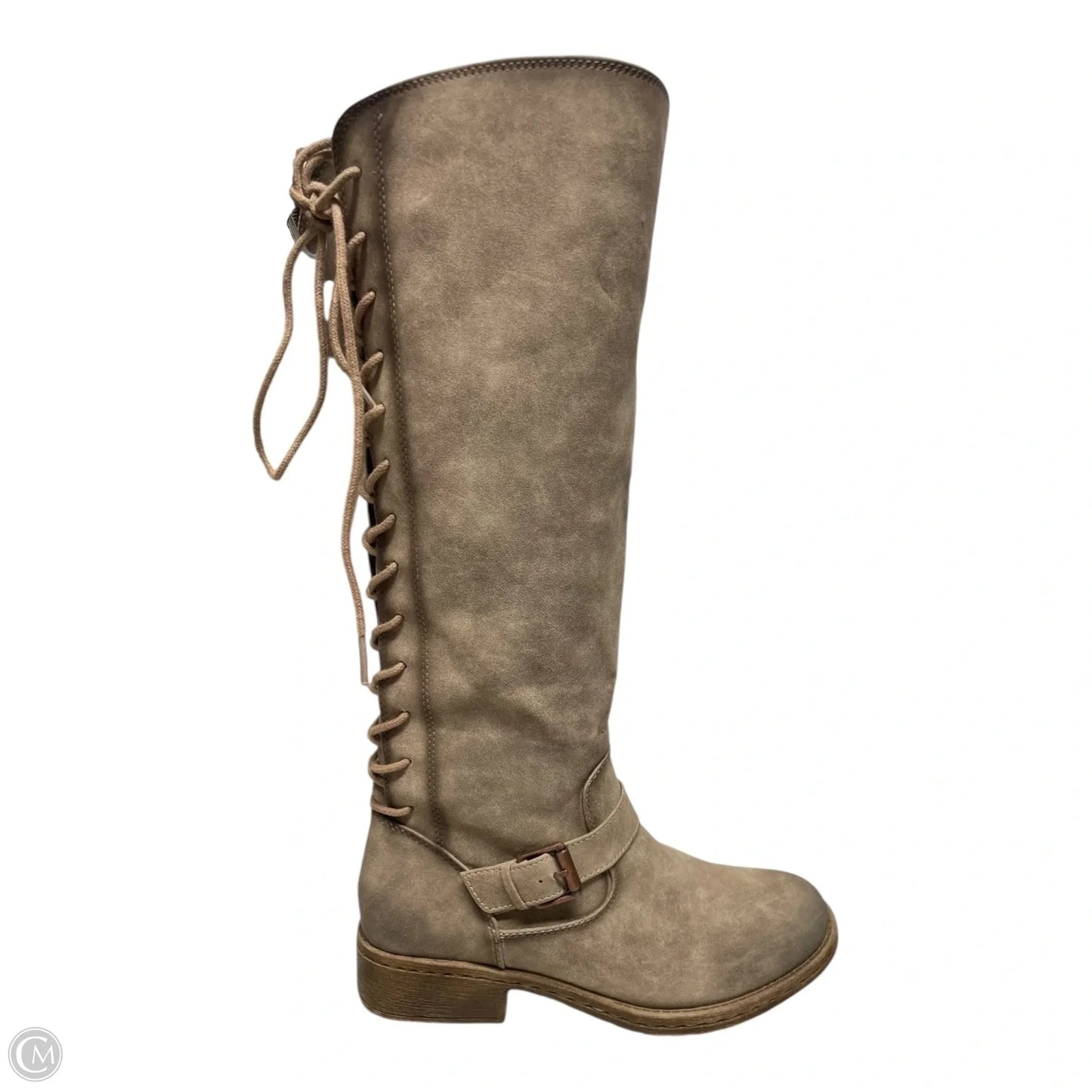 Boots Ankle Flats By Sofft In Taupe, Size: 7.5