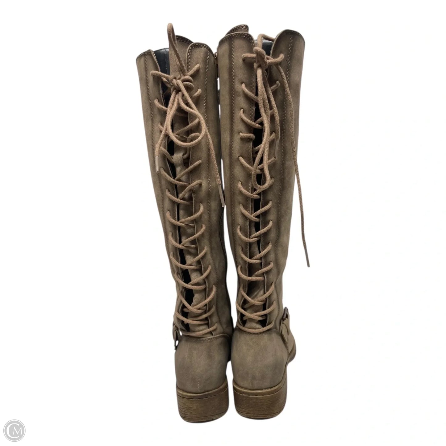 Boots Ankle Flats By Sofft In Taupe, Size: 7.5