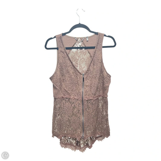 Vest Other By Clothes Mentor In Brown, Size: L