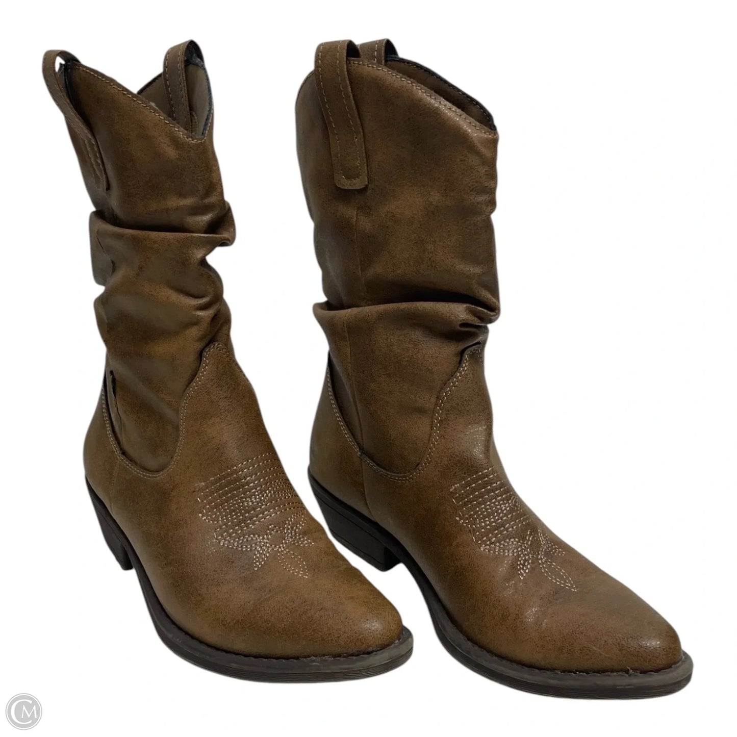 Boots Western By Style And Company In Brown, Size: 5