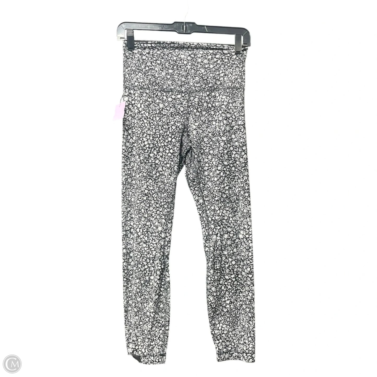 Athletic Leggings By Lululemon In Black & White, Size: 6