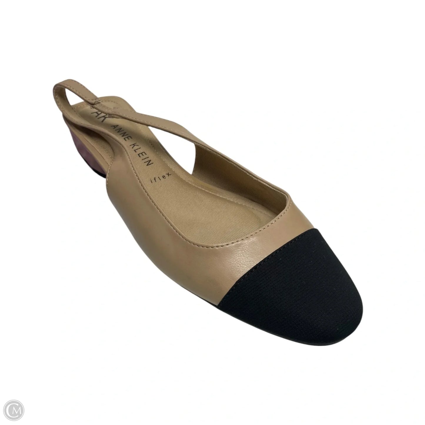 Sandals Flats By Anne Klein In Black & Tan, Size: 9