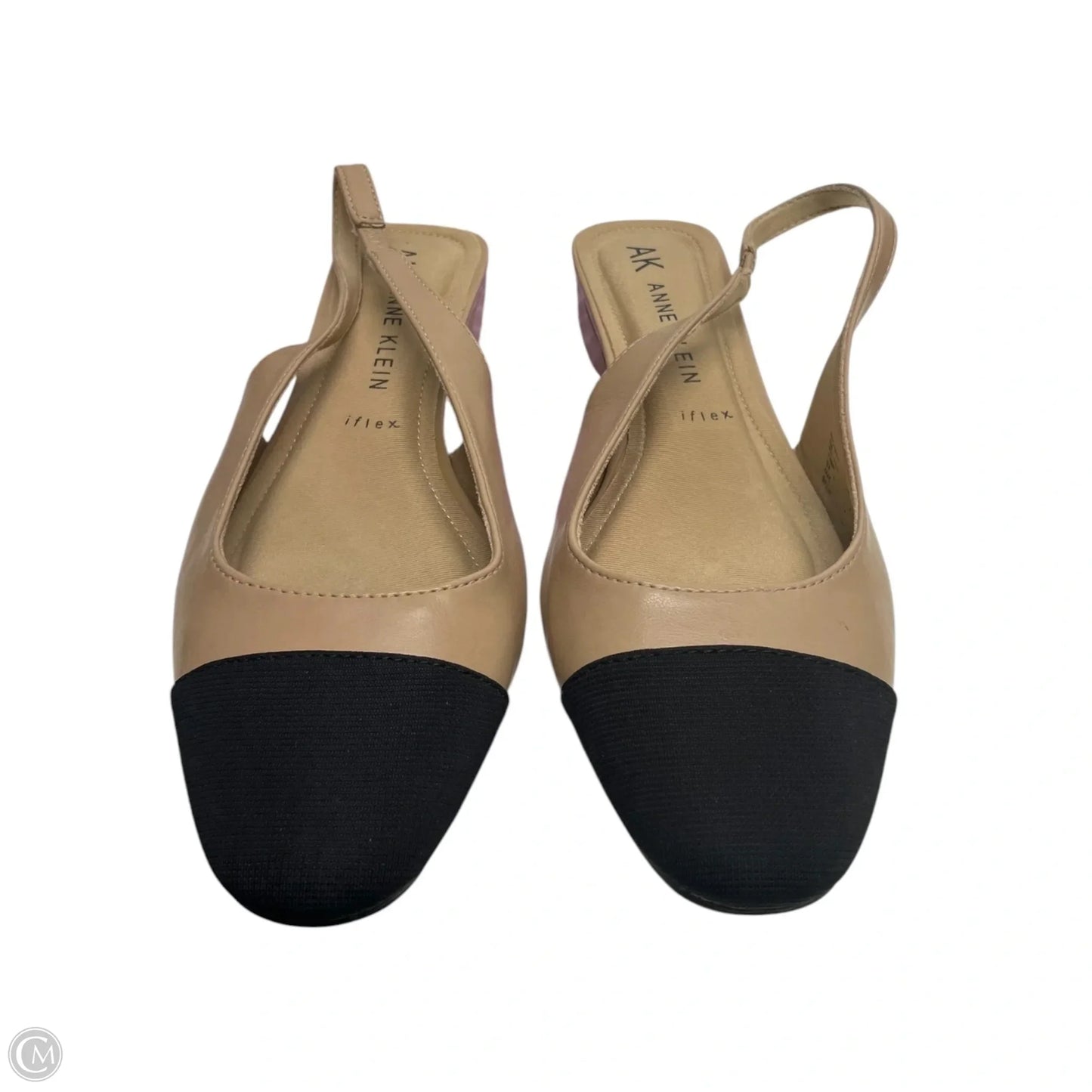Sandals Flats By Anne Klein In Black & Tan, Size: 9