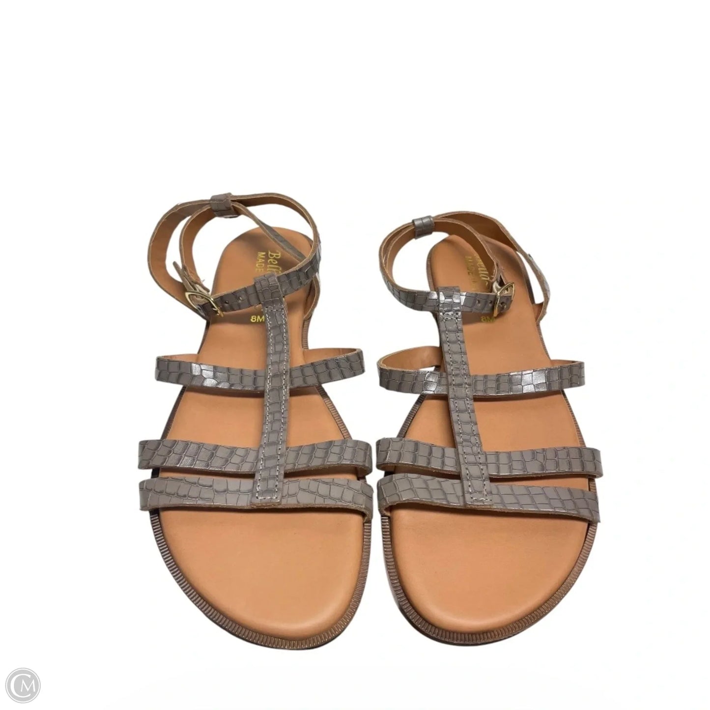 Sandals Flats By BELLA-VITA In Grey, Size: 8