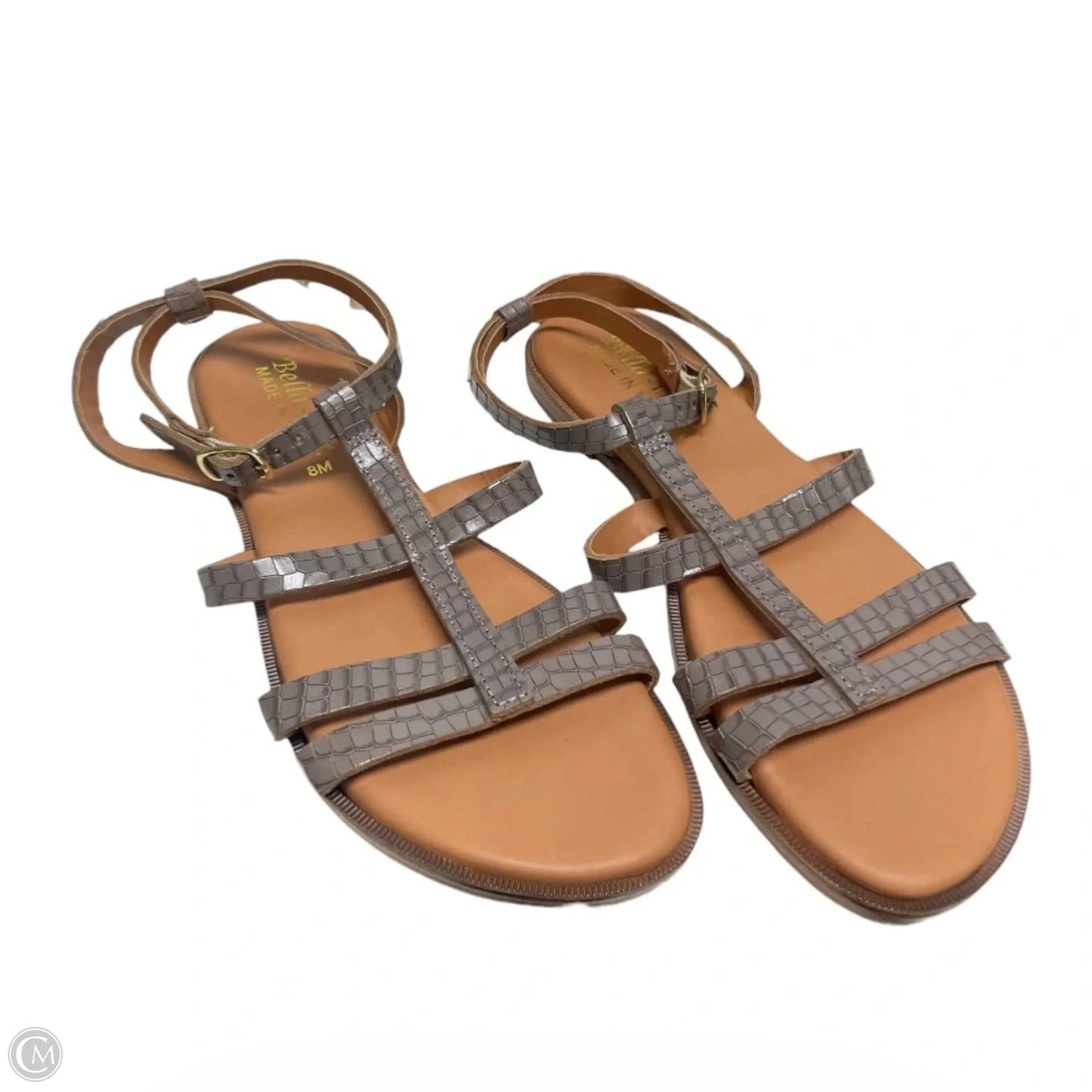 Sandals Flats By BELLA-VITA In Grey, Size: 8
