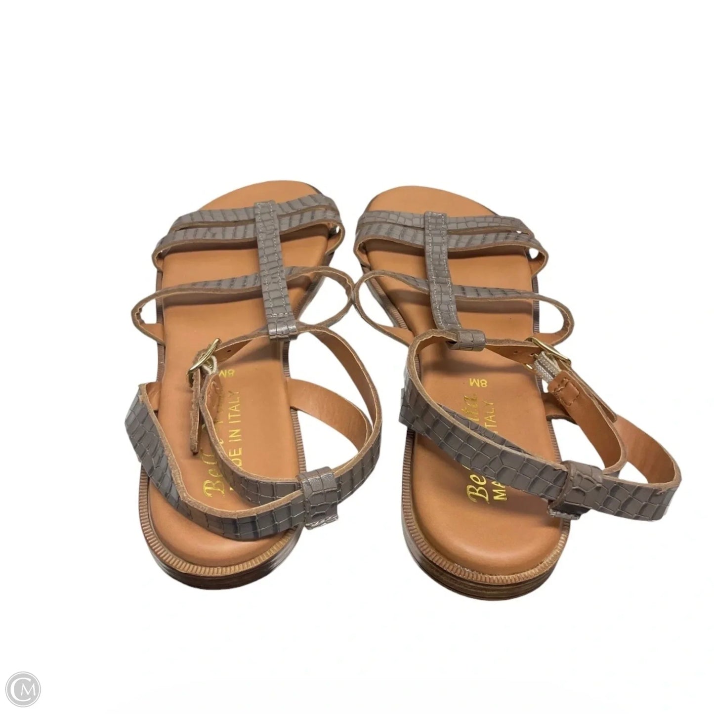 Sandals Flats By BELLA-VITA In Grey, Size: 8