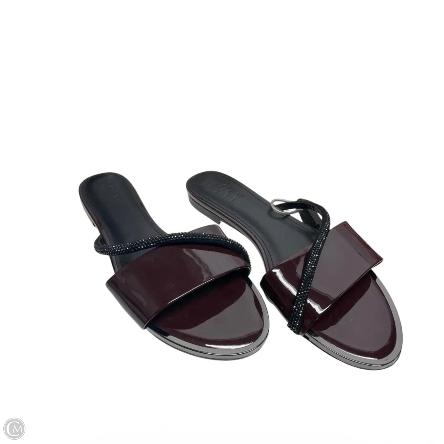 Sandals Flats By Dkny In Maroon, Size: 8
