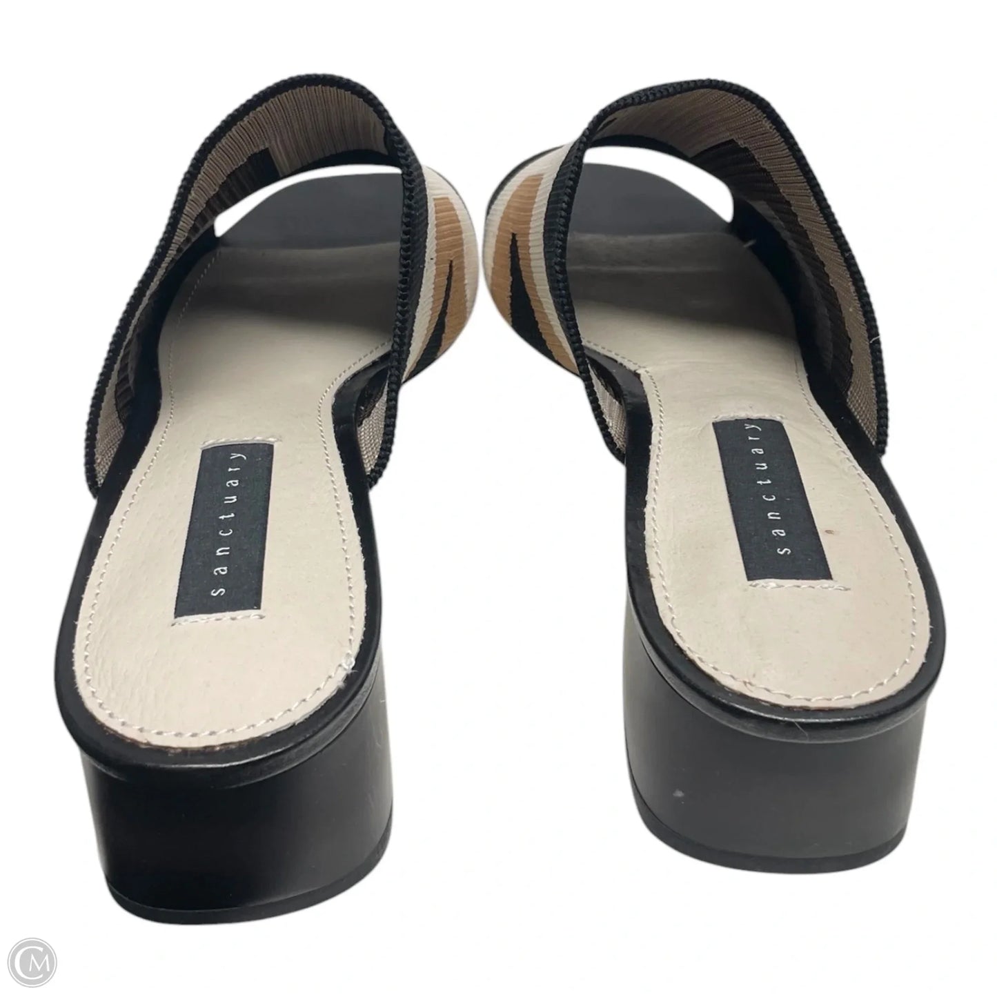 Shoes Heels Kitten By Sanctuary In Black & Cream, Size: 7.5