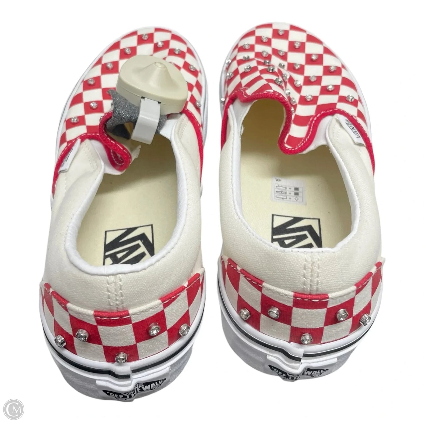 Shoes Athletic By Vans In Red & White, Size: 7.5
