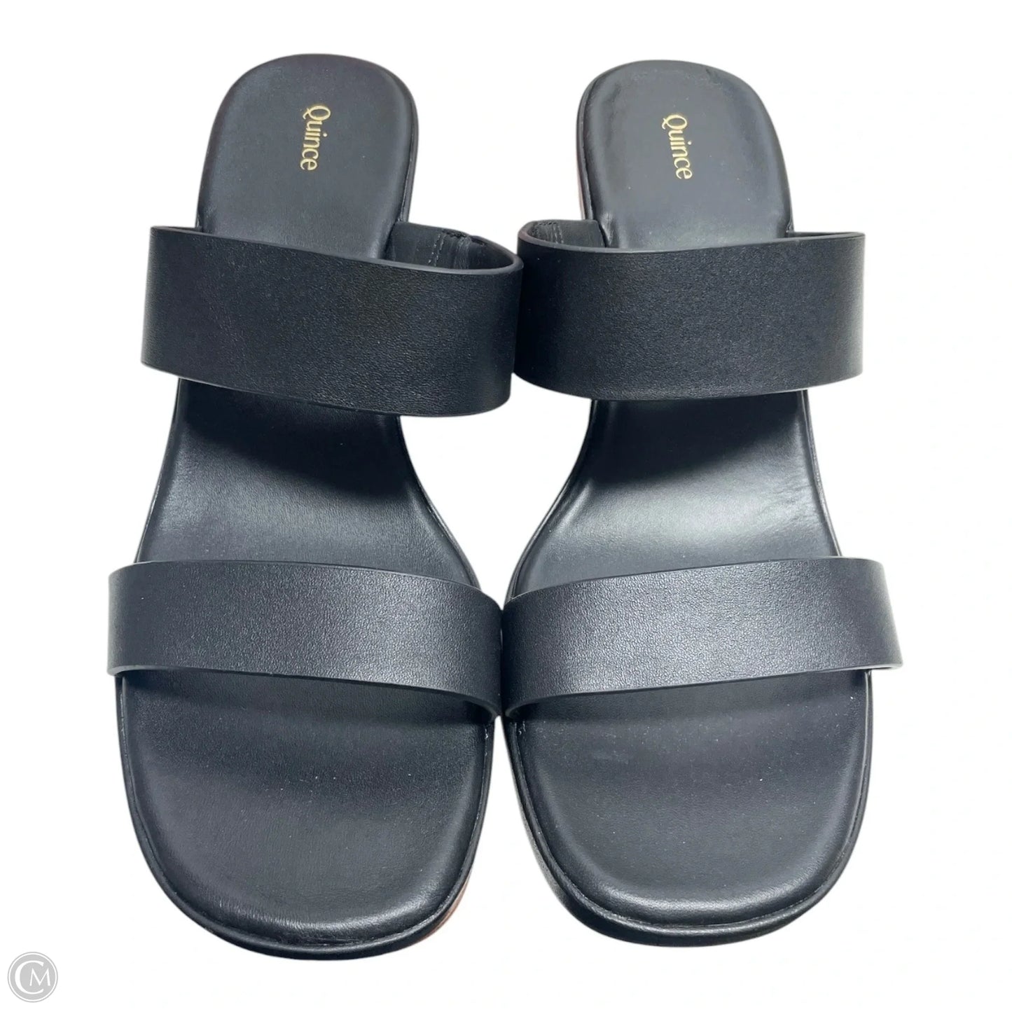 Shoes Heels Platform By Quince In Black, Size: 9