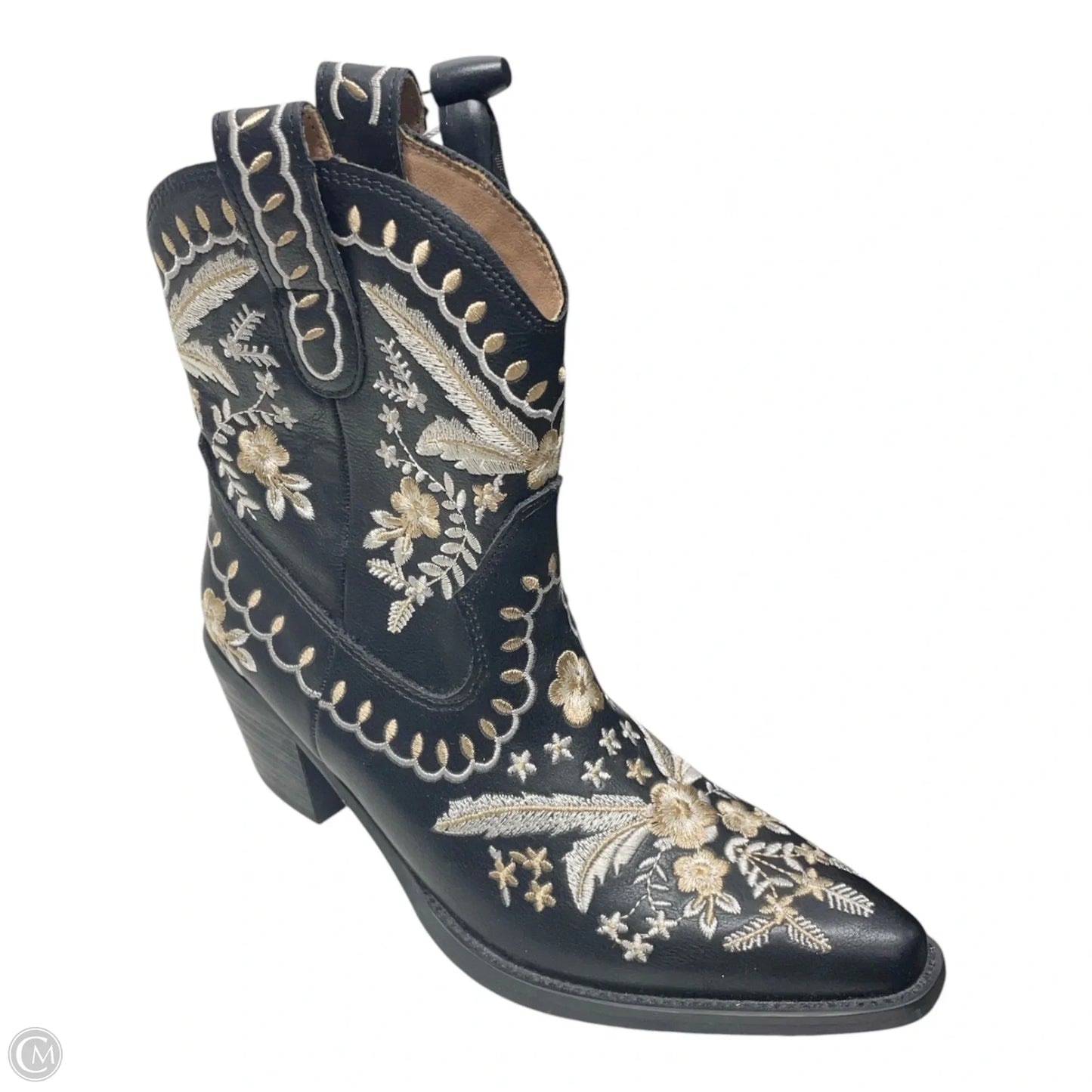Boots Western By Cmc In Black & Cream, Size: 6.5