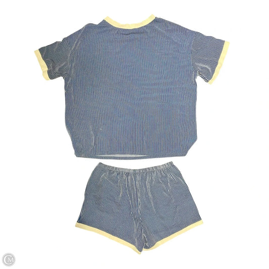 Shorts Set By Clothes Mentor In Blue & White, Size: L