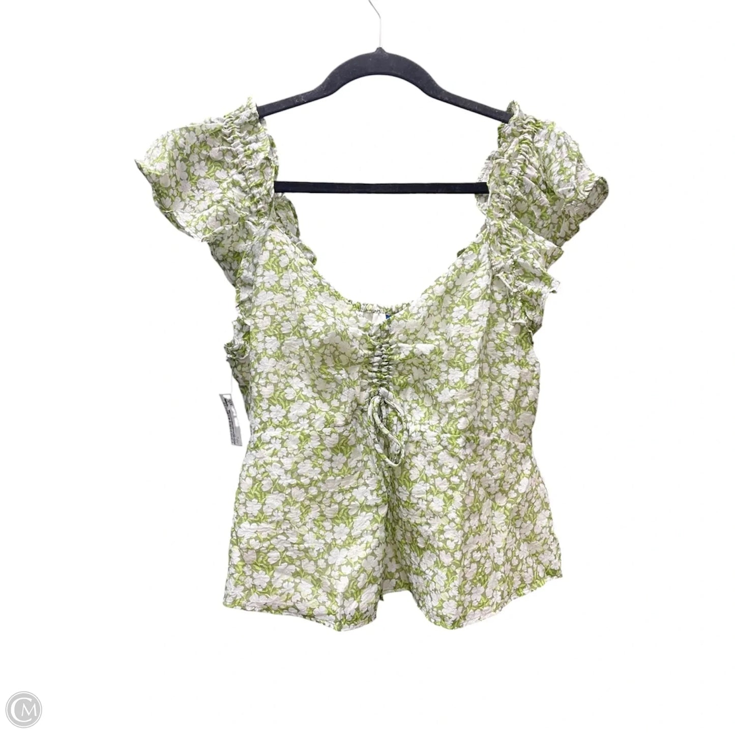 Top Short Sleeve By Old Navy In Floral Print, Size: M