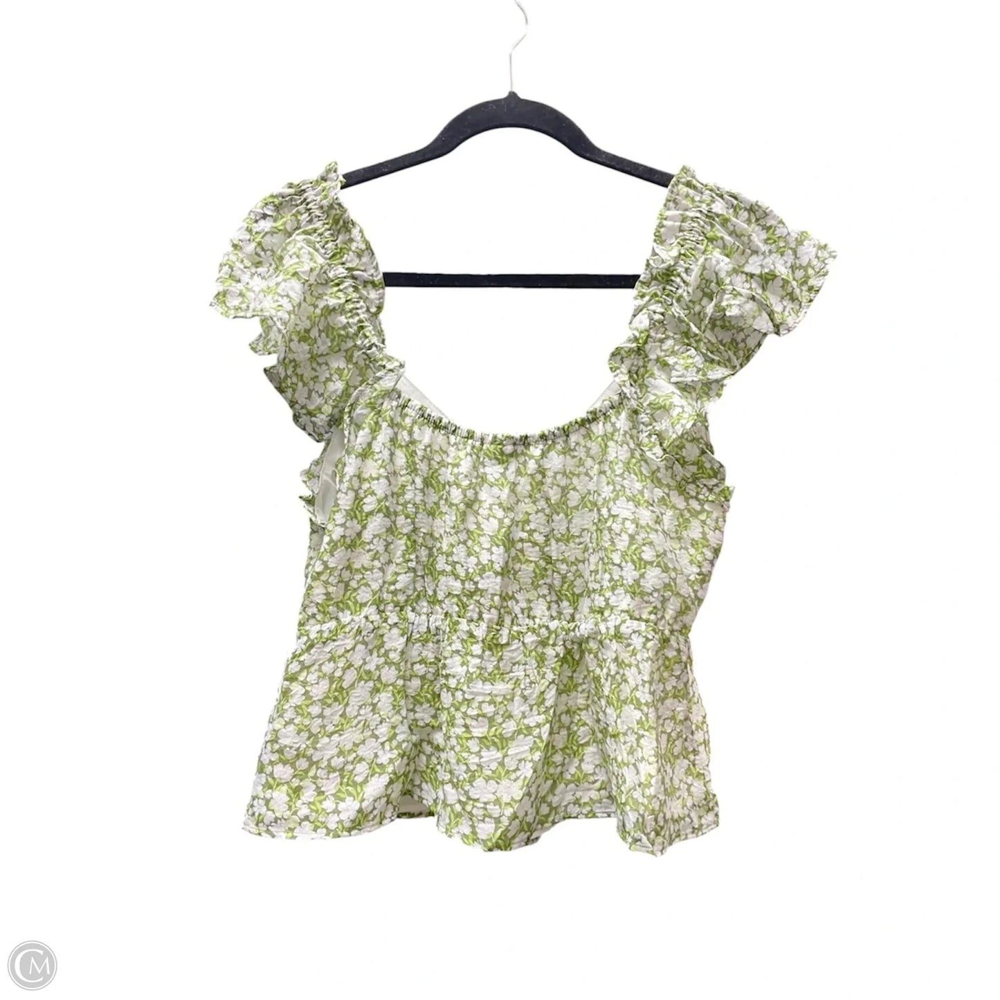 Top Short Sleeve By Old Navy In Floral Print, Size: M