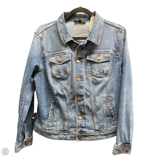 Jacket Denim By Talbots In Blue Denim, Size: L