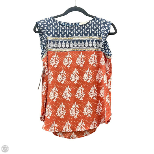 Top Short Sleeve By Loft In Multi-colored, Size: Sp