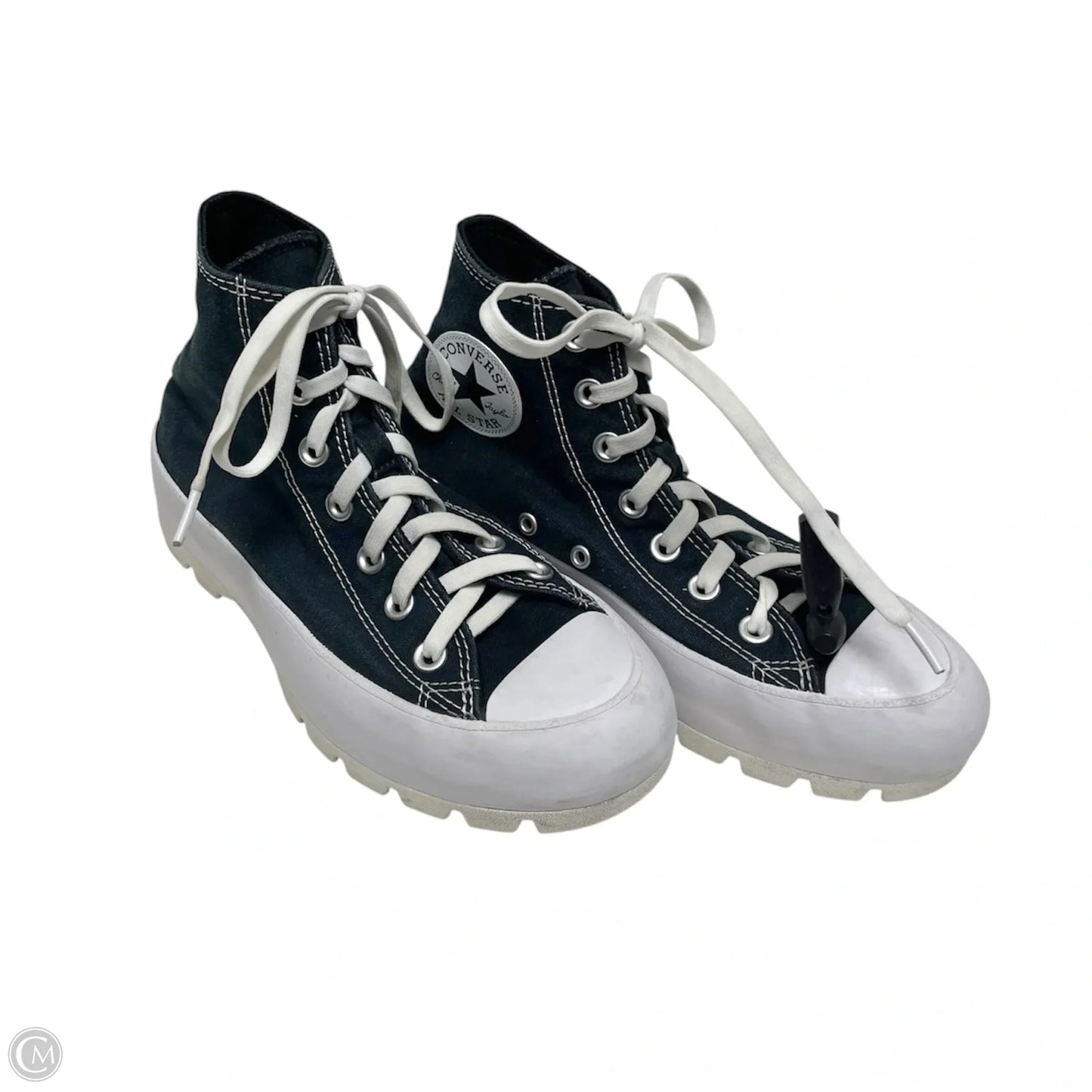 Shoes Athletic By Converse In Black & White, Size: 7