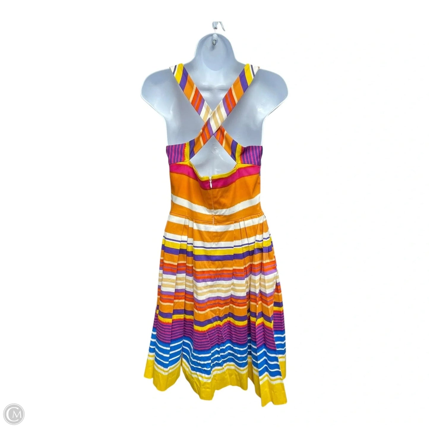 Dress Casual Short By Calvin Klein In Striped Pattern, Size: 4