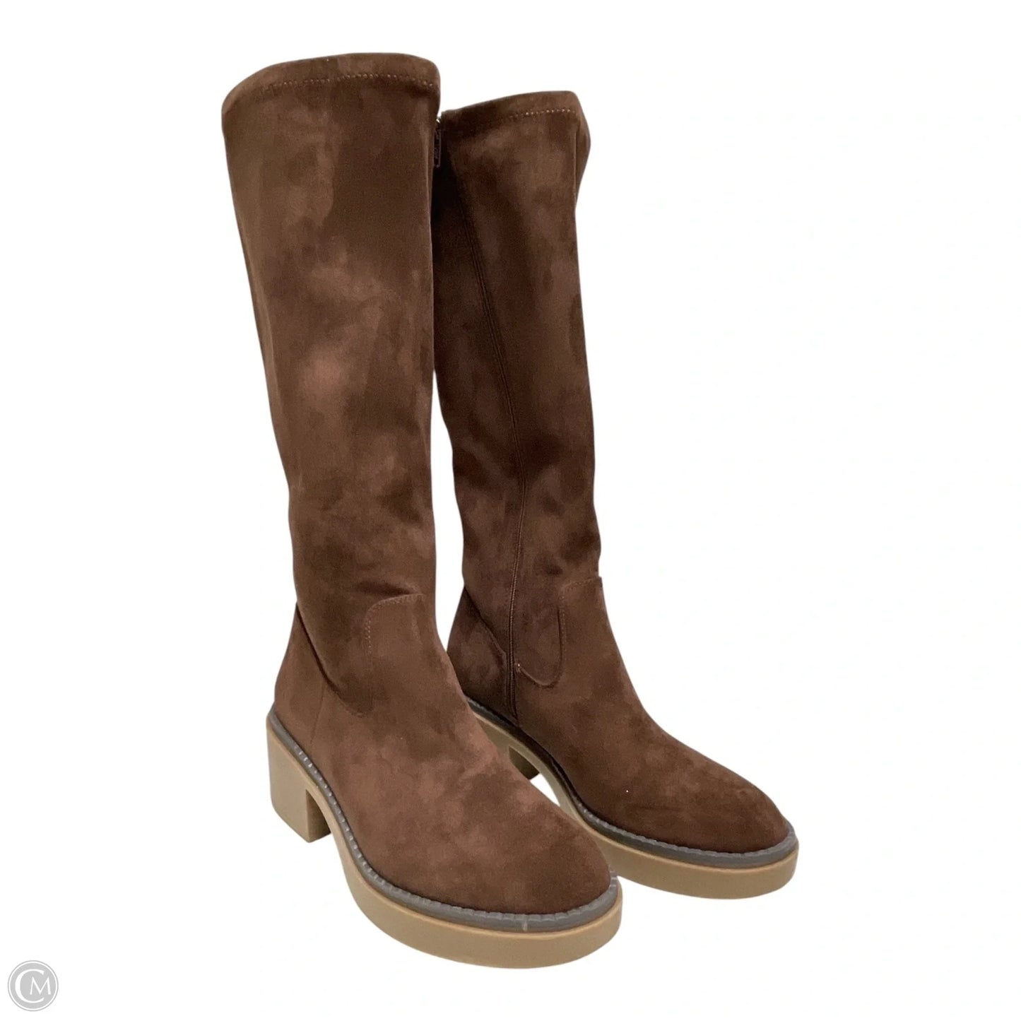 Boots Knee Heels By White Mountain In Brown, Size: 11