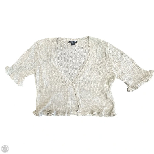 Cardigan By August Silk In Taupe, Size: Xl