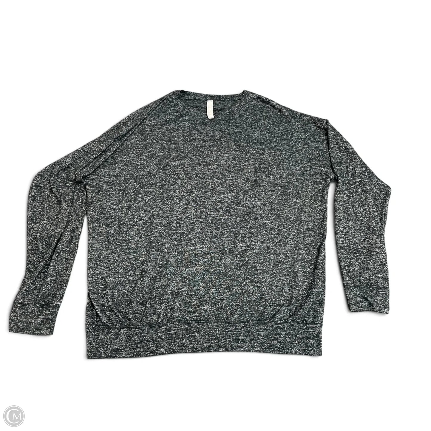 Athletic Top Long Sleeve Crewneck By Athleta In Black & White, Size: S