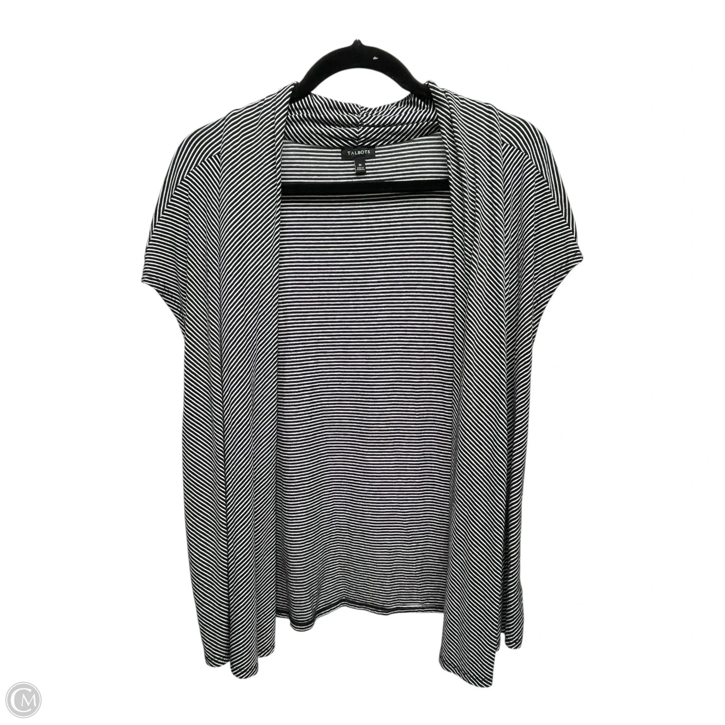 Cardigan By Talbots In Black & White, Size: M