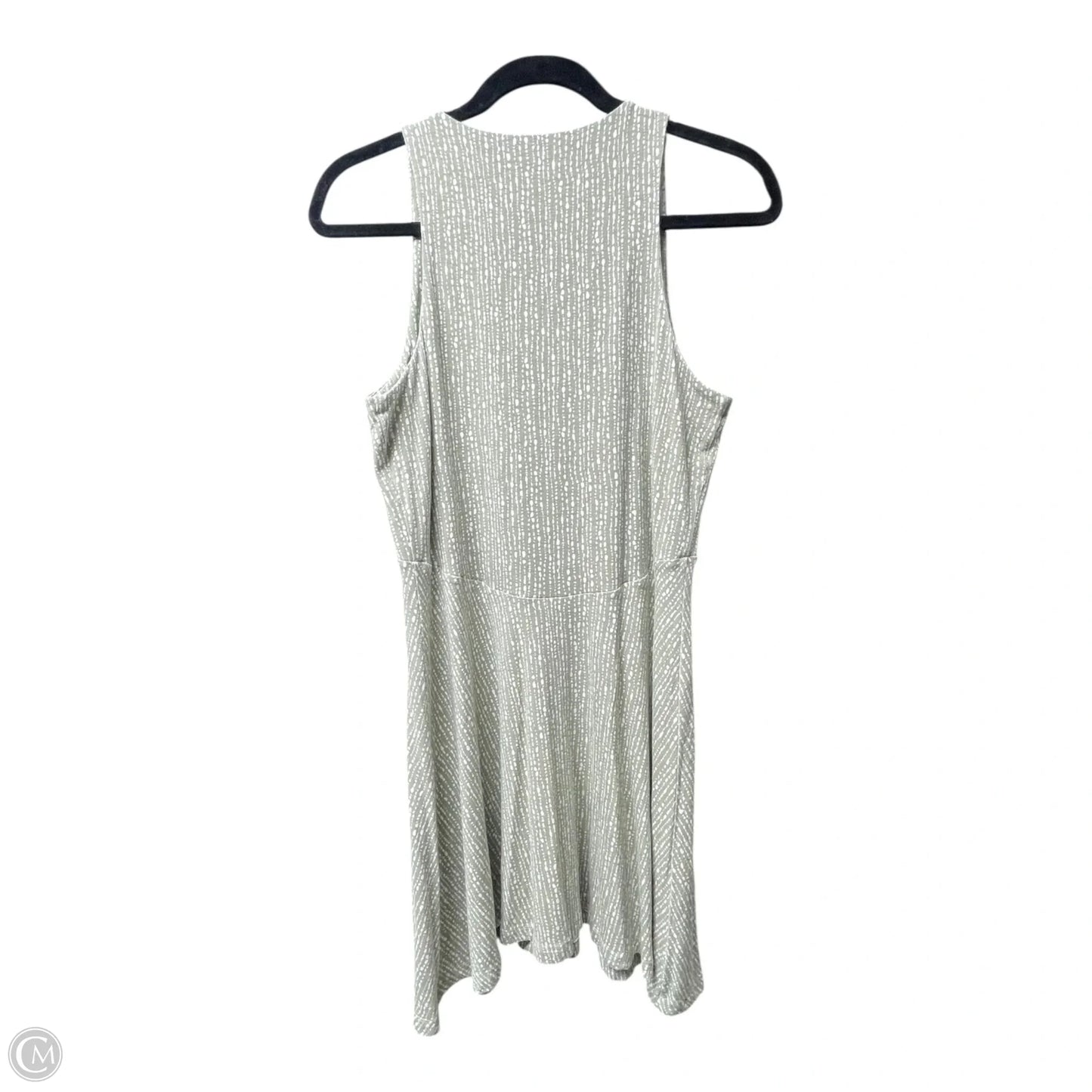 Athletic Dress By Athleta In Green & White, Size: M